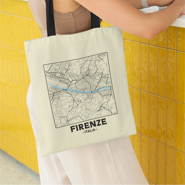 Florence, Italy City Map Tote Bag (Creator Uploaded)