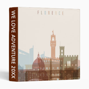 Florence, Italy City Skyline Binder