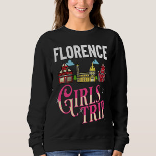 Florence Italy City Trip Skyline Map Travel Sweatshirt
