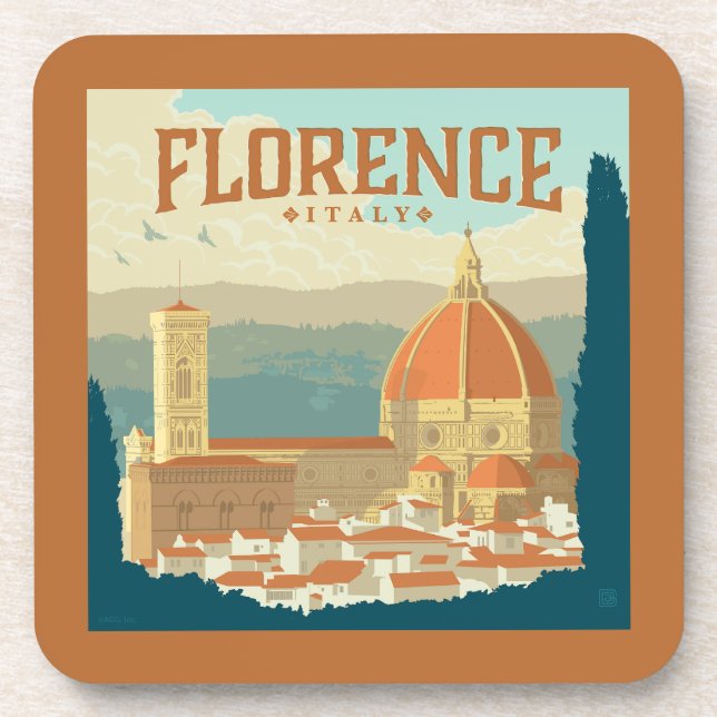 Florence, Italy Coaster (Front)