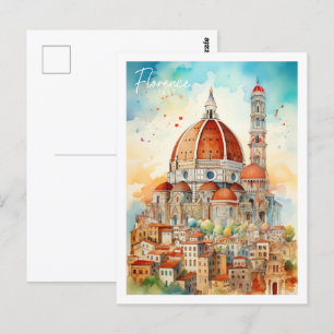 Florence Italy Famous Travel Place Postcard