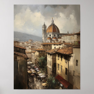 Florence Italy Painting Art Print Poster