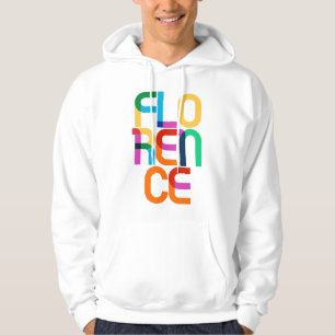 Florence Italy Pop Art Letters Hoodie