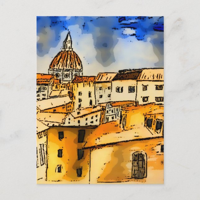 Florence Italy  Postcard (Front)