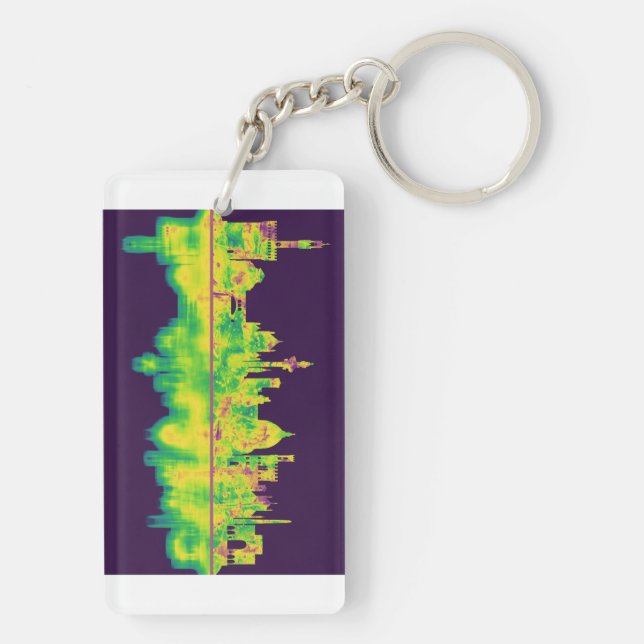 Florence Italy Skyline Keychain (Back)