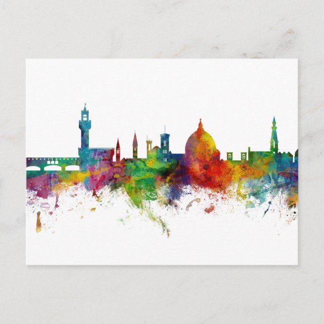 Florence Italy Skyline Postcard (Front)