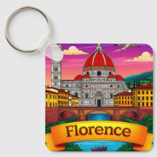 🧲 Florence Italy Souvenir For European Travels 🧲 Keychain