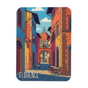 Florence Italy Travel Abstract Art Magnet