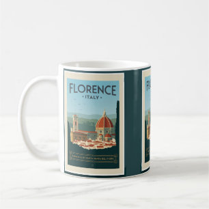 Florence Italy Travel Poster Coffee Mug