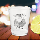 Florence Italy Tuscany Region Vintage Landscape Shot Glass<br><div class="desc">Design in honor of the beautiful Italian city of Florence,  capital of the Tuscany region in Italy,  home to several masterpieces of Renaissance architecture and art. This design is ideal for enthusiasts of ancient Italian cities.</div>