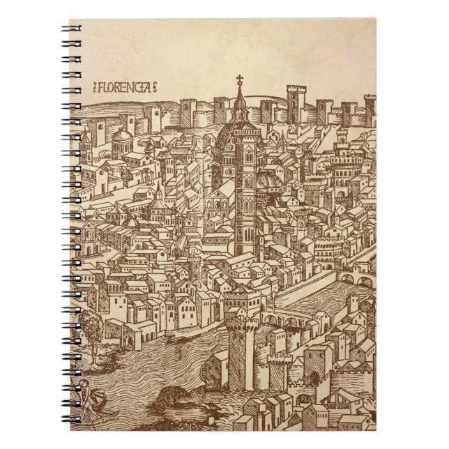 Florence, Medieval Woodcut Notebook (Front)
