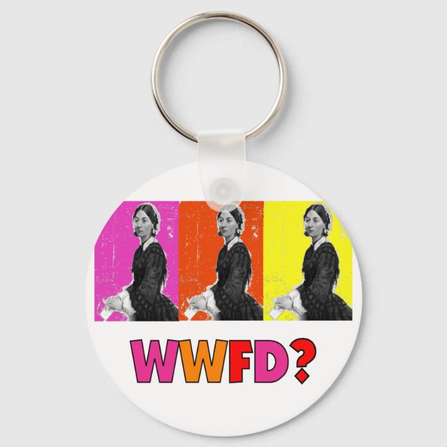 Florence Nightengale Gifts "WWFD?" Keychain (Front)