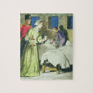 Florence Nightingale (1820-1910) from 'Peeps into Jigsaw Puzzle