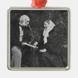 Florence Nightingale and Sir Harry Verney Metal Ornament