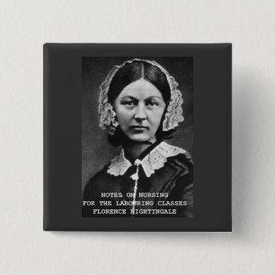 Florence Nightingale:Notes on Nursing 2 Inch Square Button
