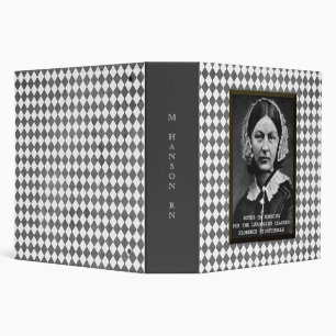 Florence Nightingale Vintage Nursing School Custom Binder
