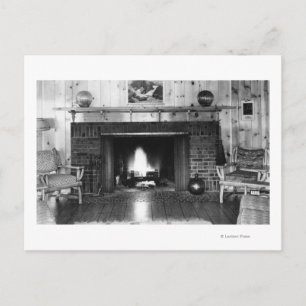 Florence, Oregon Hotel Regan Lobby View Postcard