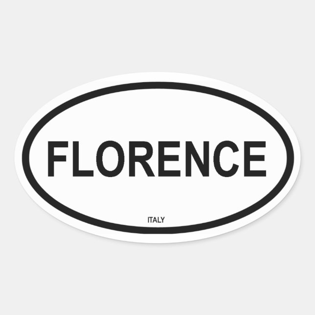 FLORENCE OVAL STICKER (Front)