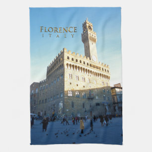 Florence - Piazza della Signoria Kitchen Towel