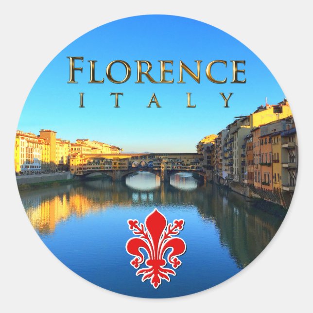 Florence - Ponte Vecchio Classic Round Sticker (Front)