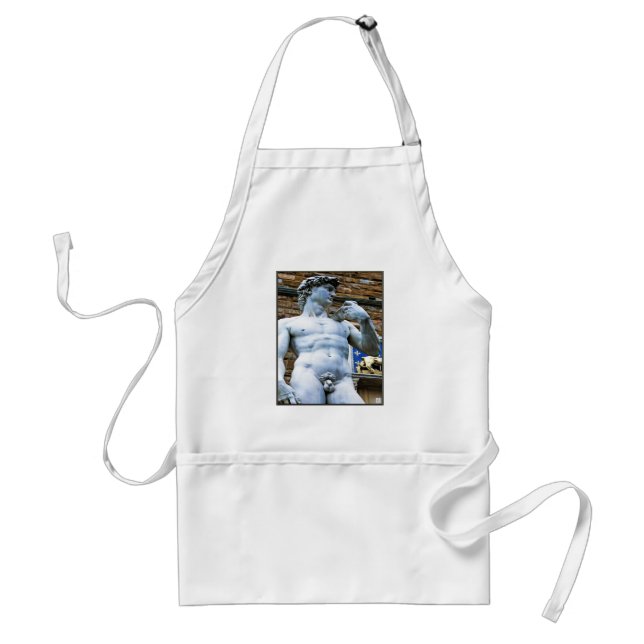 Florence Statue of David With Love Quote Standard Apron (Front)