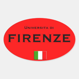 Florence University Euro-style Oval Sticker