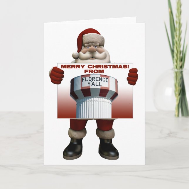 Florence vous carte de Noël de Père Noël (Devant)