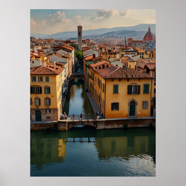 Florence watercolor art poster (Front)