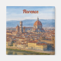 Florence Watercolor Skyline