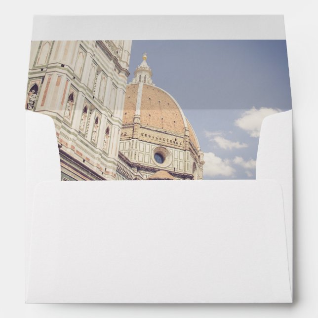 Florence Wedding Envelope with Address (Back (Bottom))