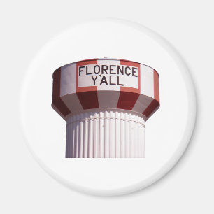 Florence Y'all Water Tower Magnet