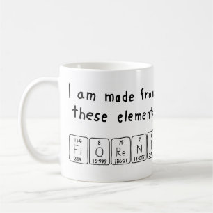 Florent periodic table name mug