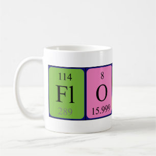 Florent periodic table name mug