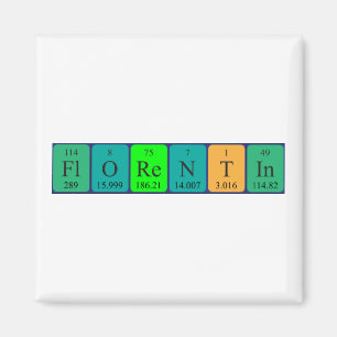 Florentin periodic table name magnet