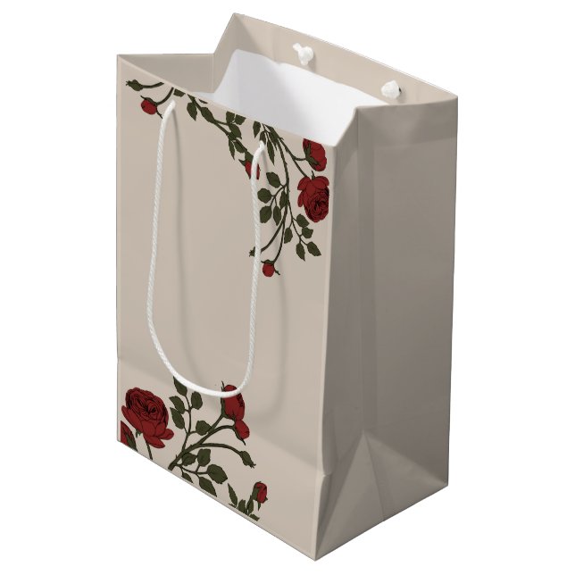 Florentina Rose Medium Gift Bag (Front Angled)