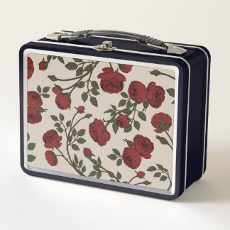 Florentina Rose Metal Lunch Box