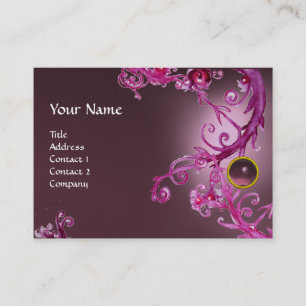 FLORENTINE BAROQUE MONOGRAM GEM purple amethyst Business Card