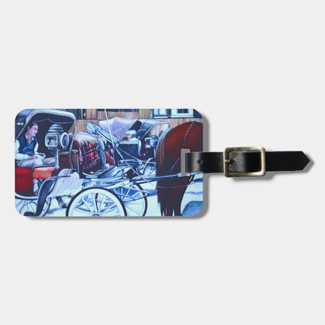 Florentine Charm Luggage Tag (Front Horizontal)