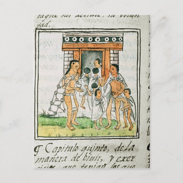 Florentine Codex' by Bernardino de Sahagun Postcard (Front)