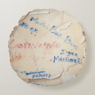 Florentine Graffiti Round Pillow