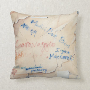 Florentine Graffiti Throw Pillow