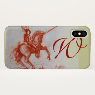 FLORENTINE  KNIGHT ON HORSEBACK monogram iPhone X Case
