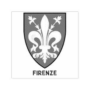 Florentine Lily Coat of Arms Fine Art Self-inking Stamp