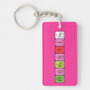 Florentine periodic table name keyring