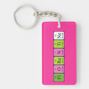 Florentine periodic table name keyring