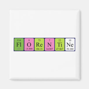 Florentine periodic table name magnet