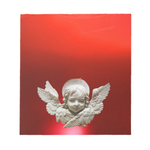FLORENTINE RENAISSANCE ANGEL,Red Notepad