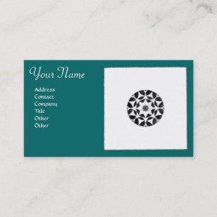 FLORENTINE RENAISSANCE HARMONY,blue green Business Card