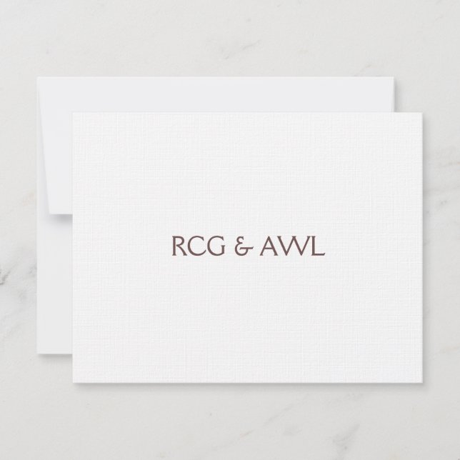 Florentine :: Rose Taupe :: Carte de réponse (Devant)