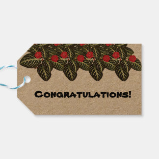 Flores do Brasil capuchinha collection, Gift Tags